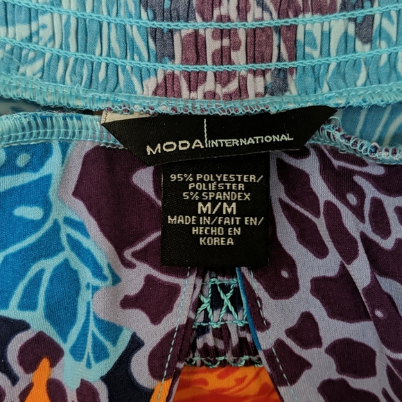 Moda international, multi color maxi dress, medium - Picture 3 of 3